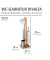 WENKO WC-Garnitur Rivalta braun, weiß Holz