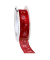 Geschenkband Trient 864 25 20-609, Schneeflocken, 25mm x 20m, rot