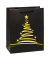 Geschenktasche 89310-SG PREMIUM Weihnachten, Weihnachten, Kunststoffkordel, 4 Motive sortiert, Eiskristalle, Tannebaum, Rentiere