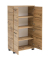 MÖBELPARTNER Badschrank Nora eiche landhaus 59,8 x 32,6 x 116,9 cm