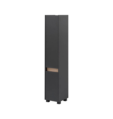 MÖBELPARTNER Badschrank Cosmo anthrazit 30,2 x 33,0 x 164,5 cm