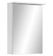 MÖBELPARTNER Spiegelschrank Basic kreideweiß 50,4 x 23,7 x 72,3 cm