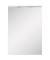 MÖBELPARTNER Spiegelschrank Basic kreideweiß 50,4 x 23,7 x 72,3 cm