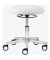 Hocker 1290 30 582 myXPERT - Tellersitz, weiß, mit Rollen, höhenverstellbar, bis 120kg