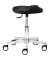 Hocker 1291_30572 myXPERT - Comfortsitz, schwarz, mit Rollen, h&ouml;henverstellbar, bis 120kg