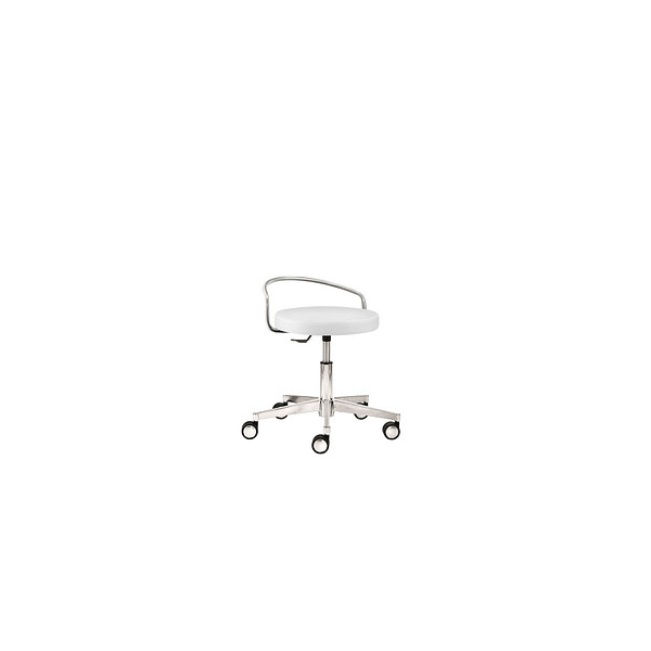 Mayer Hocker 1294 30 582 myXPERT - Bügelsitz, weiß, mit Rollen, höhenverstellbar, bis 120kg 4032376155448 Mayer