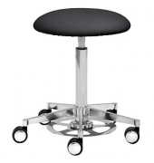 Hocker 1390_30572 myPROFI - Tellersitz, schwarz, mit Rollen, h&ouml;henverstellbar, bis 120kg