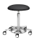 Hocker 1390 30 572 myPROFI - Tellersitz, schwarz, mit Rollen, höhenverstellbar, bis 120kg