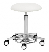 Hocker 1390_30582 myPROFI - Tellersitz, wei&szlig;, mit Rollen, h&ouml;henverstellbar, bis 120kg