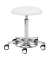 Hocker 1390 30 582 myPROFI - Tellersitz, weiß, mit Rollen, höhenverstellbar, bis 120kg