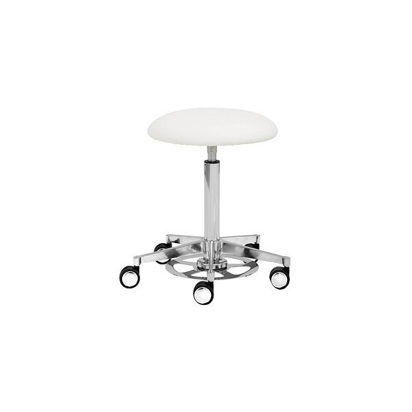 Mayer Hocker 1390 30 582 myPROFI - Tellersitz, weiß, mit Rollen, höhenverstellbar, bis 120kg 4032376075234 Mayer