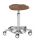 Hocker 1391_30485 myPROFI - Comfortsitz, hellbraun, mit Rollen, h&ouml;henverstellbar, bis 120kg