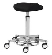 Hocker 1391 30 572 myPROFI - Comfortsitz, schwarz, mit Rollen, höhenverstellbar, bis 120kg