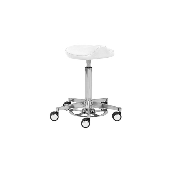 Mayer Hocker 1391 30 582 myPROFI - Comfortsitz, weiß, mit Rollen, höhenverstellbar, bis 120kg 4032376075265 Mayer