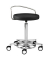 Hocker 1394 30 572 myPROFI, schwarz, mit Rollen, höhenverstellbar, bis 120kg