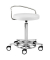 Hocker 1394 30 582 myPROFI, weiß, mit Rollen, höhenverstellbar, bis 120kg