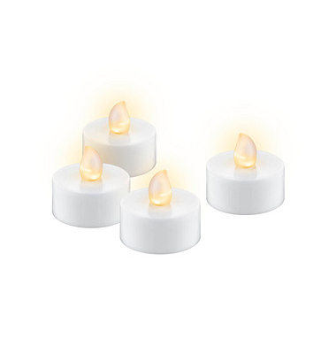 LED-Teelicht 49868 weiß Ø 3,8cm H3,7cm 