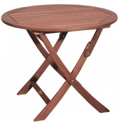 Garden Pleasure Gartentisch Stockholm braun rund
