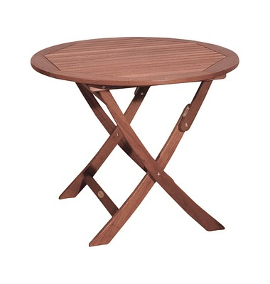 Garden Pleasure Gartentisch Stockholm braun rund Garden Pleasure Gartentisch Stockholm braun rund