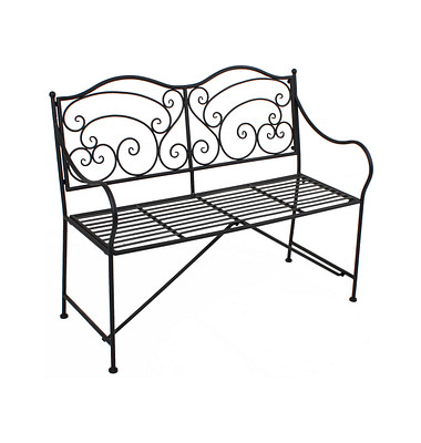 Garden Pleasure Gartenbank Vesuv 950394 schwarz Metall 111,0 cm Garden Pleasure Gartenbank Vesuv 950394 schwarz Metall 111,0 cm