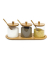 relaxdays Vorratsdosen-Set JIAO 12,0 cm hoch transparent