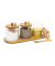 relaxdays Vorratsdosen-Set JIAO 12,0 cm hoch transparent