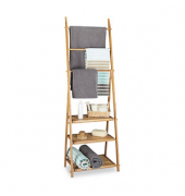 relaxdays Handtuchständer braun