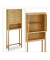 relaxdays Waschmaschinenschrank braun 3 Fachböden 70,0 x 22,5 x 176,0 cm