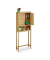relaxdays Waschmaschinenschrank braun 3 Fachböden 70,0 x 22,5 x 176,0 cm