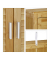 relaxdays Waschmaschinenschrank braun 3 Fachböden 70,0 x 22,5 x 176,0 cm
