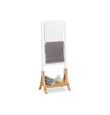 relaxdays Handtuchständer braun