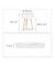 Beistelltisch 10020979_0, 50cm (H), 38x38cm (BxT), rund, weiß / braun