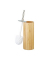 relaxdays WC-Garnitur braun/silber Holz