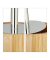 relaxdays WC-Garnitur braun/silber Holz
