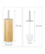 relaxdays WC-Garnitur braun/silber Holz