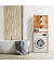 relaxdays Waschmaschinenschrank braun 1 Fachboden 66,0 x 26,0 x 164,5 cm
