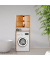 relaxdays Waschmaschinenschrank braun 1 Fachboden 66,0 x 26,0 x 164,5 cm