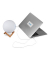 relaxdays Mondlampe 3D Tischlampe weiß