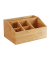 relaxdays Schreibtisch-Organizer braun Bambus 6 Fächer 28,0 x 19,5 x 14,0 cm