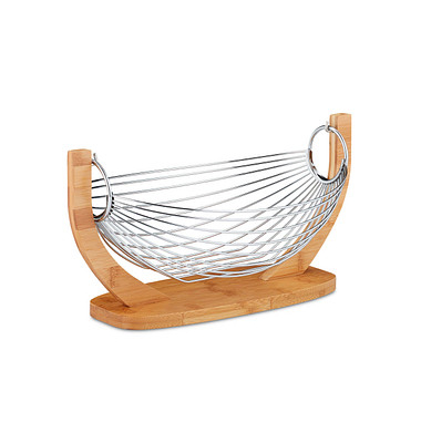 relaxdays Obstkorb braun