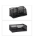 relaxdays Schreibtisch-Organizer schwarz Metall 6 Fächer 27,5 x 14,0 x 12,5 cm