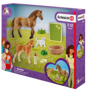 Schleich Horse Club 42432 Sarahs Tierbaby-Pflege Set
