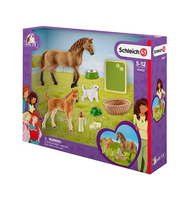 Schleich Horse Club 42432 Sarahs Tierbaby-Pflege Set