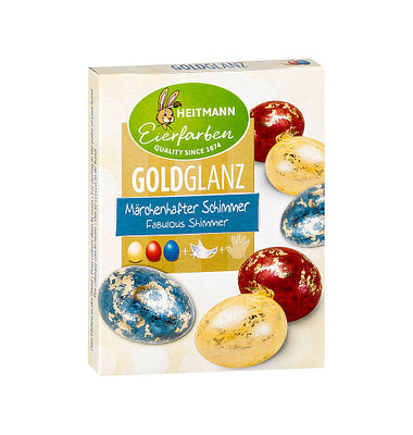 HEITMANN Eierfarben Goldglanz sortiert Eierfarben farbsortiert