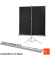 celexon Stativleinwand Economy 1:1, 219 x 219 cm Projektionsfläche
