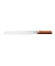 FISKARS Brotmesser Norden silber, braun glatt, Klinge: 23,0 cm silber, braun glatt