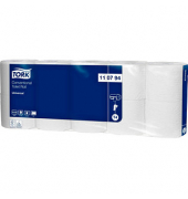 Toilettenpapier T4 Universal 110794, 2-lagig, weiß, 250 Blatt / Rolle,