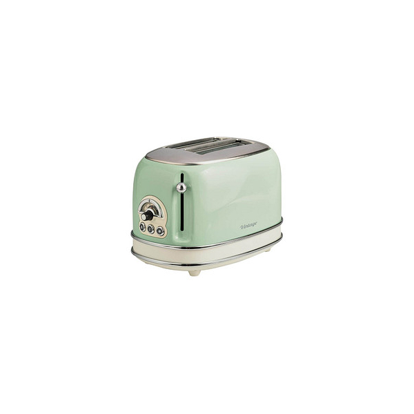 Ariete Toaster Vintage 00C015504AR0, grün, 810 Watt 8003705114883 Ariete