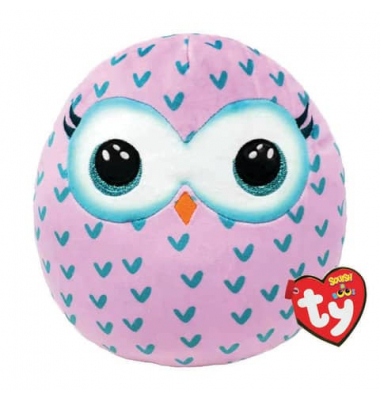 TY 39217 20cm Squish a Boo Plüschfigur KissenEule Winks