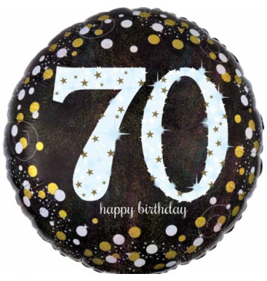 3374101 Sparkling 43cm Folienballon Happy Birthday 70